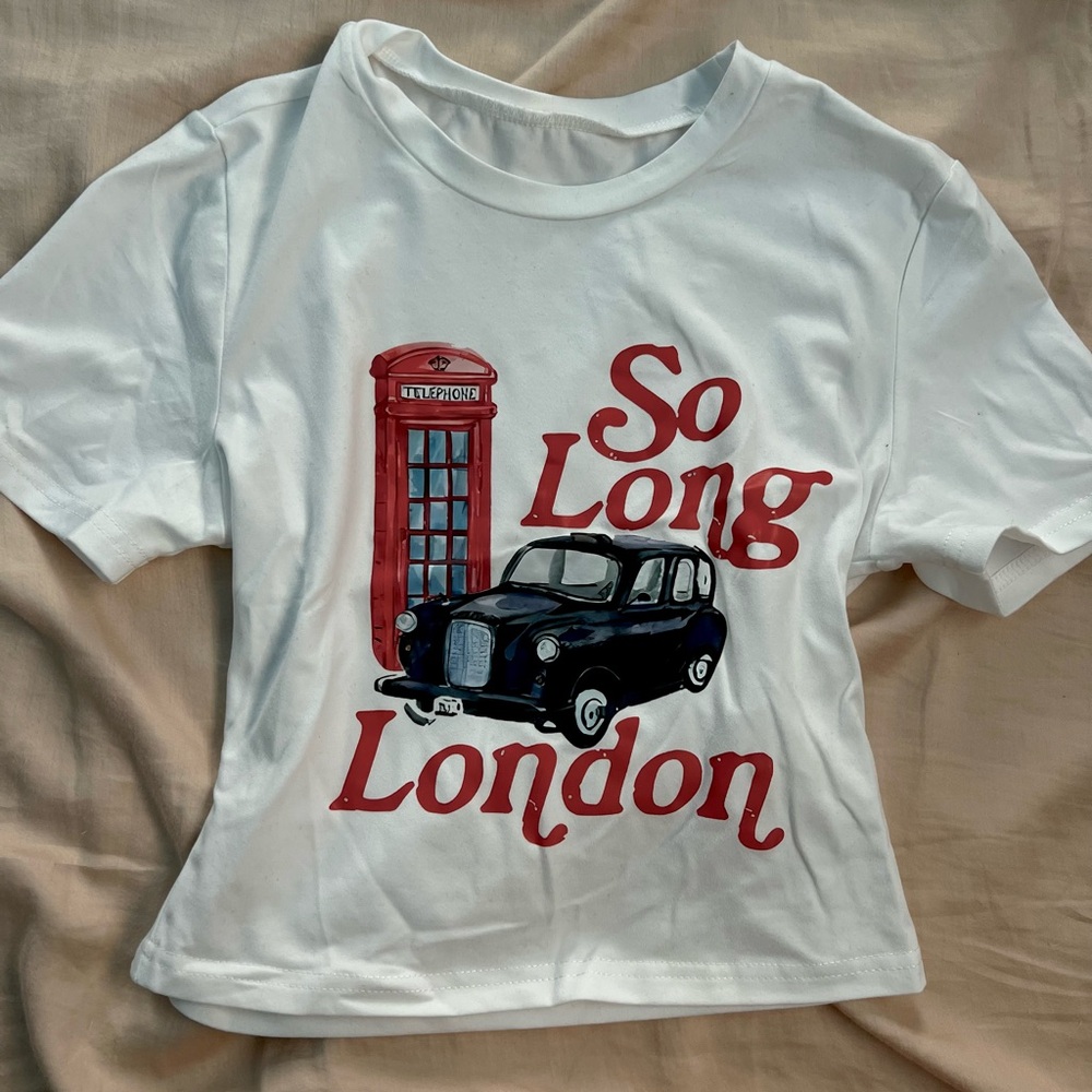 White 'So Long London' Graphic Tee